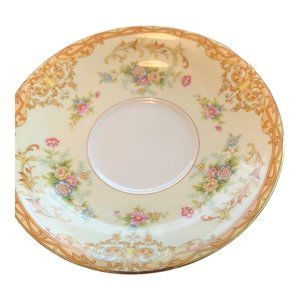 Noritake LEONA Saucer 5.5" Dia Floral Design Gold Trim Japan Vintage REP…